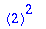 ``(2)^2