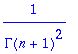 1/(GAMMA(n+1)^2)