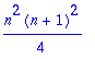 1/4*n^2*(n+1)^2